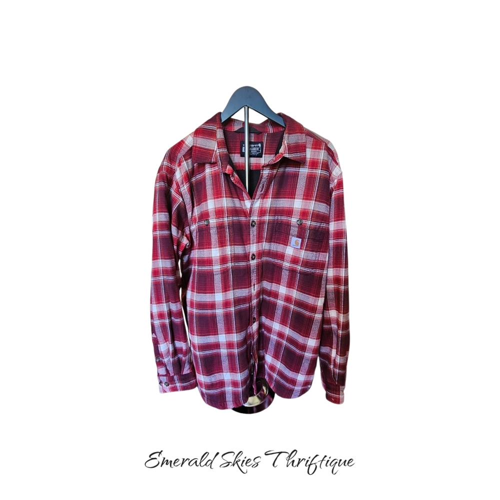 Men's‎ plaid button down Carhartt shirt